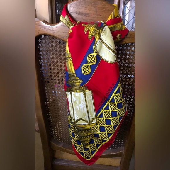 Hermès Hermes 90cm scarf Feux de Routes - Picture 9 of 11